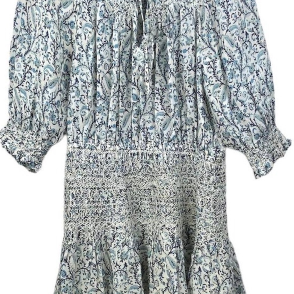 Frye Cara Smocked waist dress sz M